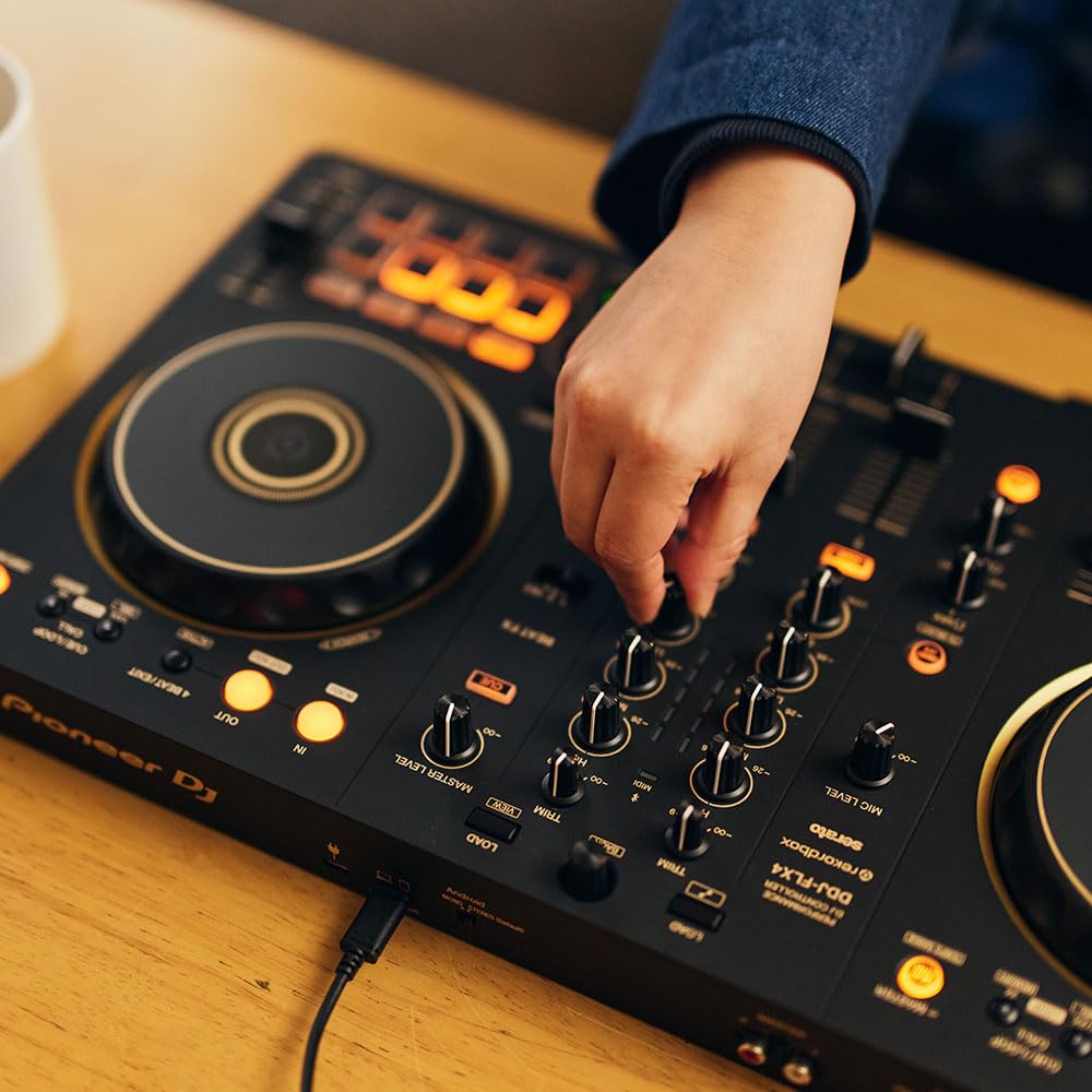 Amazon | DJコントローラー DDJ-FLX4-N (ゴールド) ＋ ダストカバー